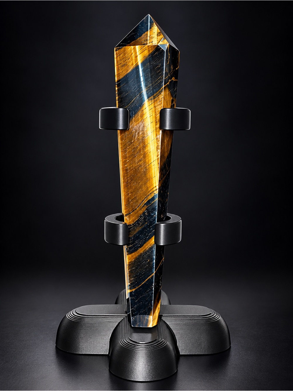 Tigers eye wand with stand